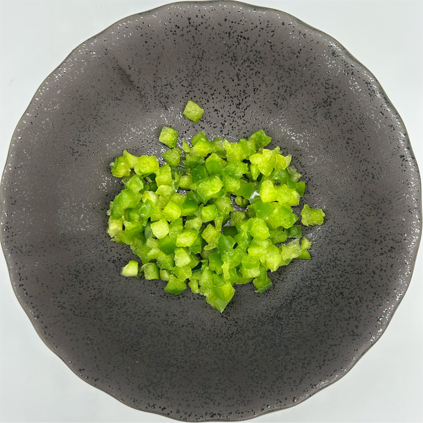 Capsicum Green - Diced 0.5cm - 2 kg/tub (Kito)