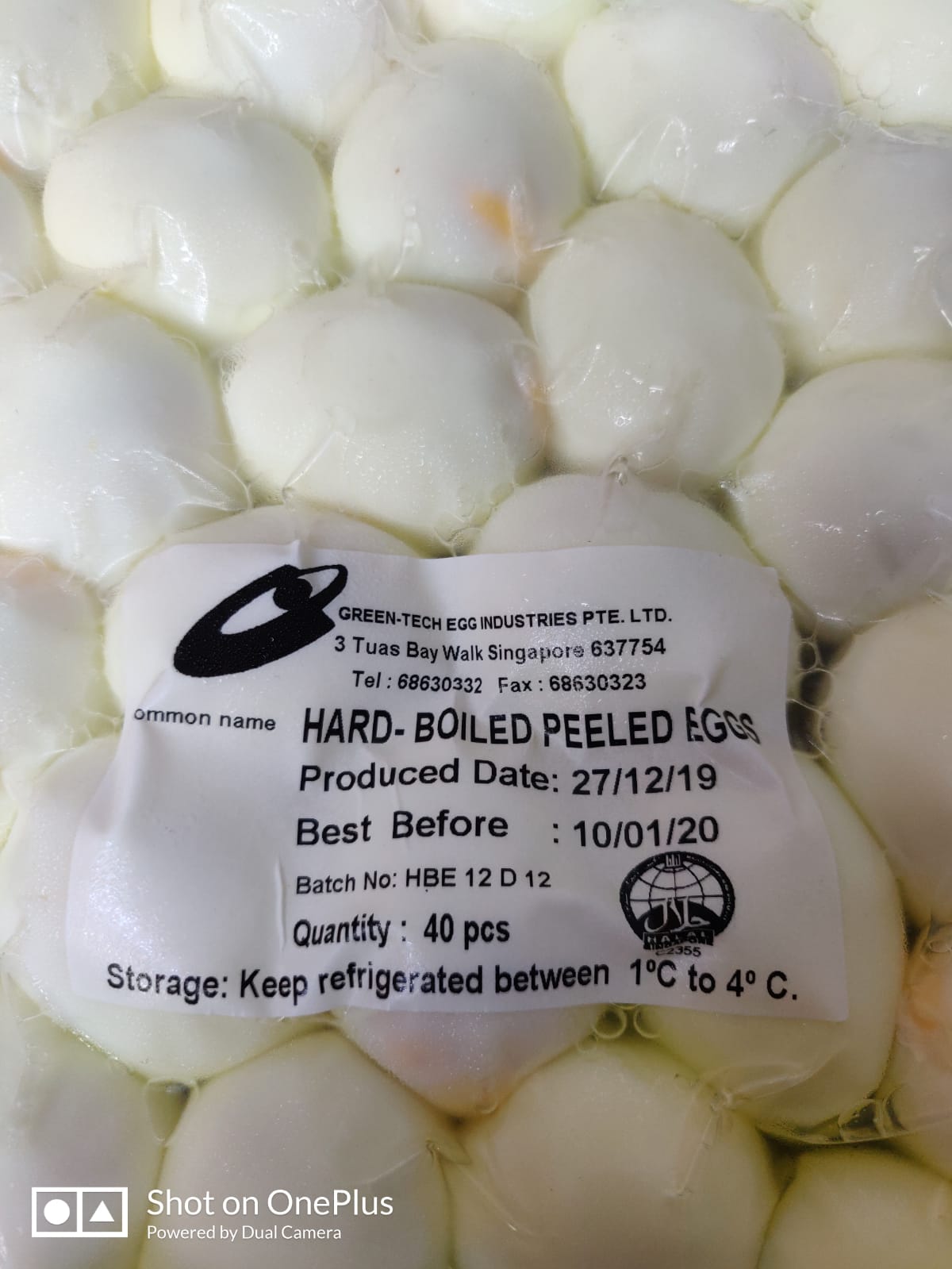 Eggs - Hard Boiled (40pcs/Pkt)