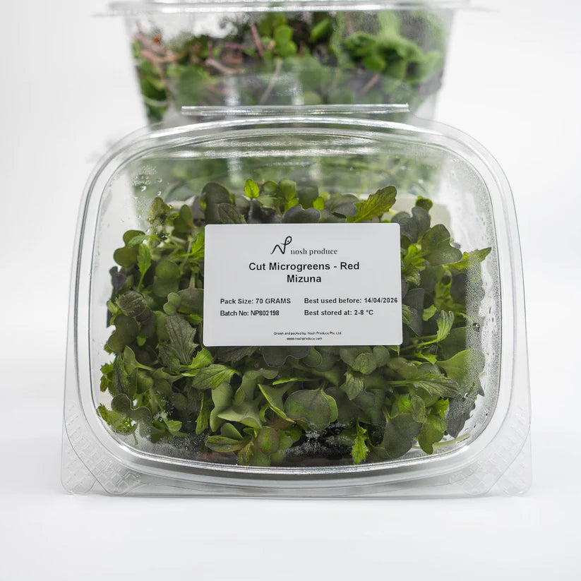 Cut Microgreen Mizuna Red (Nosh)