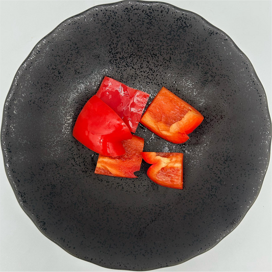 Capsicum Red - Diced 3cm - 1 kg/pkt (Kito)