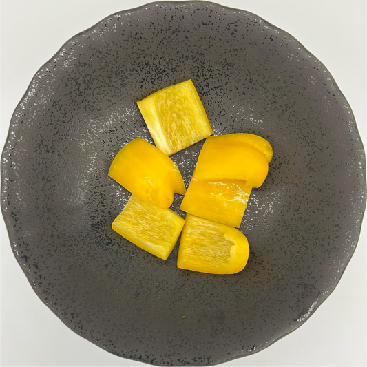 Capsicum Yellow - Diced 3cm - 1 kg/pkt (Kito)