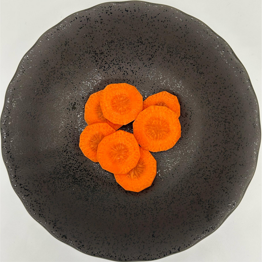 Carrots - Sliced 0.5cm - 1 kg/pkt (Kito)