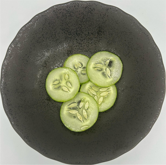 Cucumber Local - Sliced 0.3cm - 1 kg/tub (Kito)