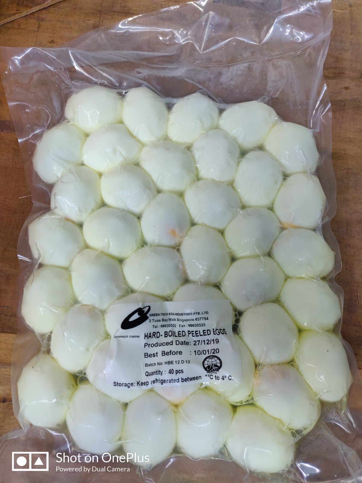 Eggs - Hard Boiled (40pcs/Pkt)