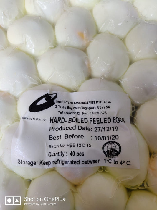 Eggs - Hard Boiled (40pcs/Pkt)