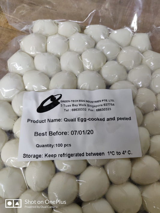 Eggs - Quail Cooked (100pcs/Pkt)